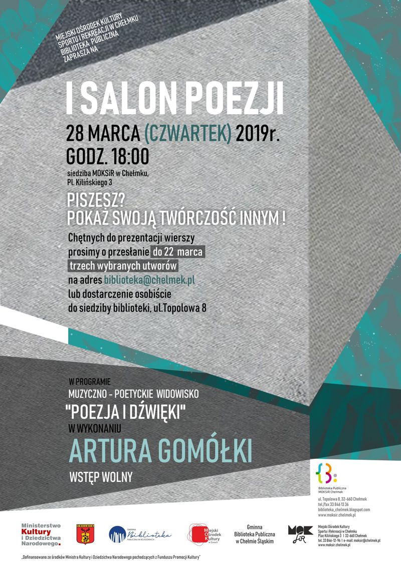 biblioteka I salon poezji plakat net 03 19