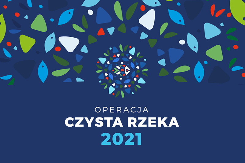 logo operacja czysta rzeka na granatowym tle