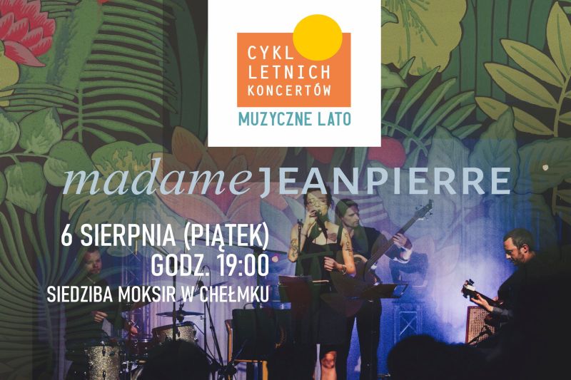 madame jeanpierre plakat koncert