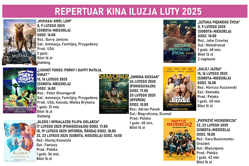 Repertuar Kina Iluzja Luty 2025 baner maly