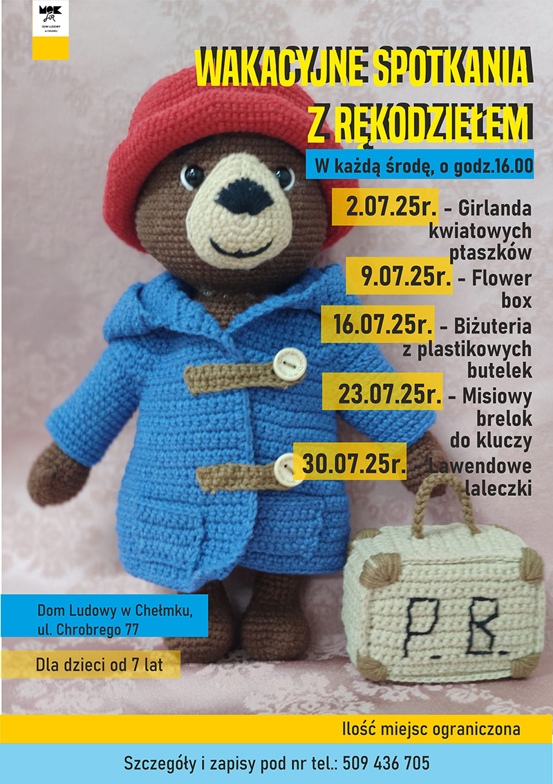 wakacje dom ludowy plakat maly