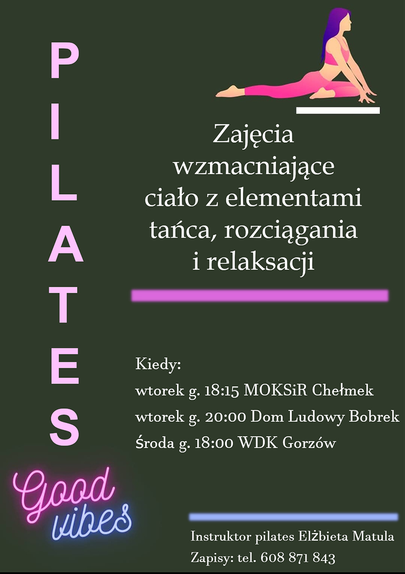 pilates plakat maly