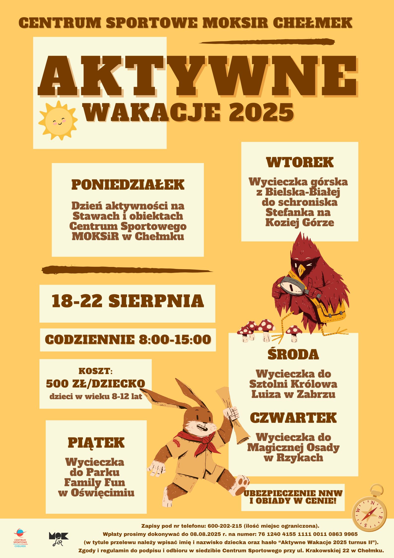 Aktywne wakacje 2025 II turnus