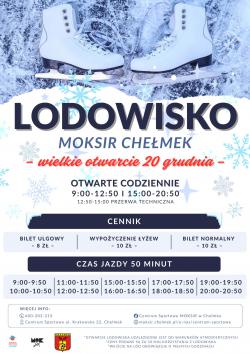 Lodowisko MOKSiR Chełmek – startujemy 20 grudnia 2025